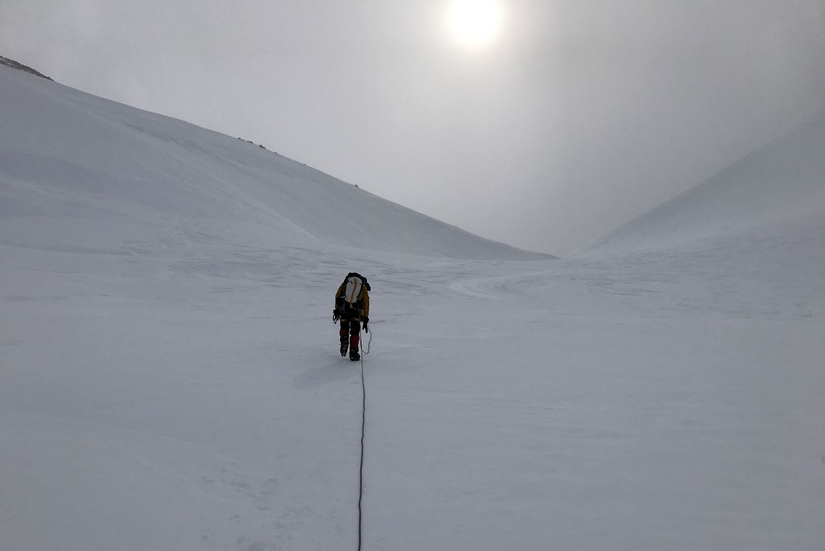 09C Climbing Up To The Col On Knutsen Peak On Day 4 At Mount Vinson Low Camp